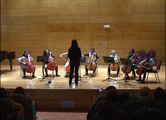 Concierto audicion de alumnos de violonchelo,conjunto instrumental y orquesta de cuerda del Conservatorio Francisco Casanovas